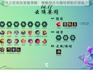 云顶之奕高效装备策略：策略组合与属性搭配的取胜之道