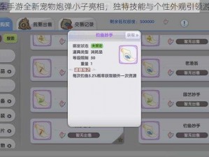 跑跑卡丁车手游全新宠物炮弹小子亮相，独特技能与个性外观引领游戏新潮流