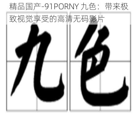 精品国产-91PORNY 九色：带来极致视觉享受的高清无码影片