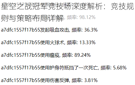 星空之战冠军竞技场深度解析：竞技规则与策略布局详解