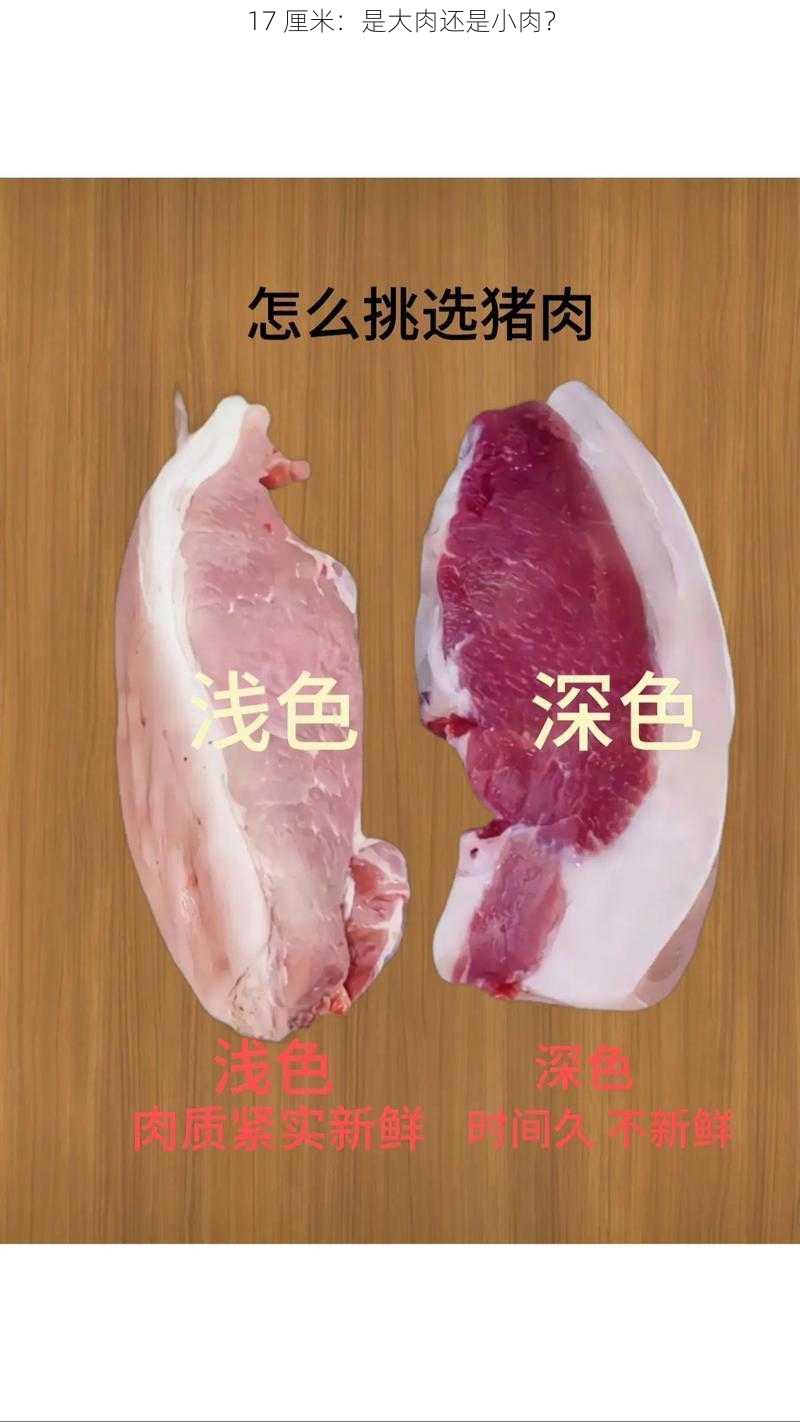 17 厘米：是大肉还是小肉？