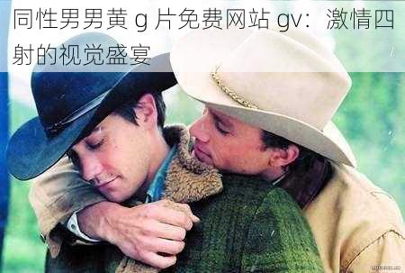 同性男男黄 g 片免费网站 gv：激情四射的视觉盛宴