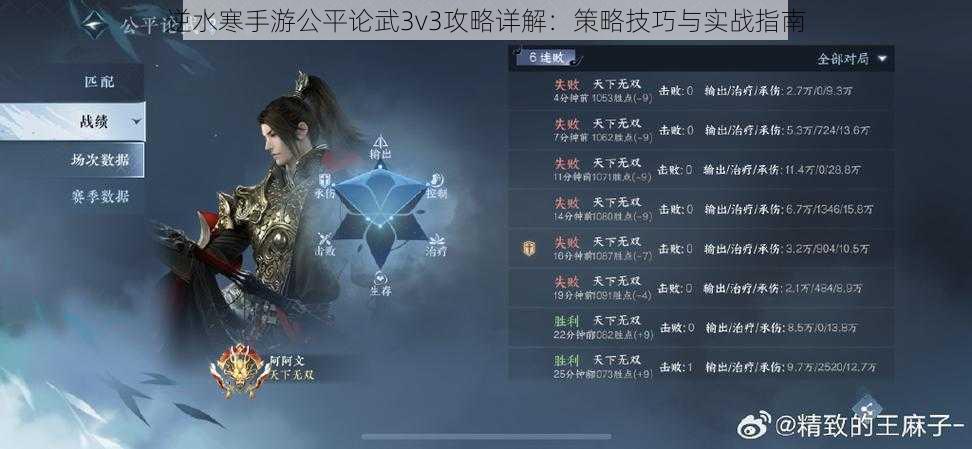 逆水寒手游公平论武3v3攻略详解：策略技巧与实战指南