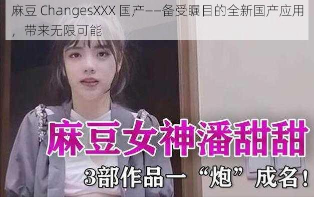 麻豆 ChangesXXX 国产——备受瞩目的全新国产应用，带来无限可能