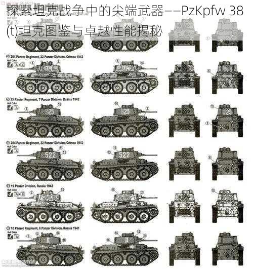 探索坦克战争中的尖端武器——PzKpfw 38 (t)坦克图鉴与卓越性能揭秘