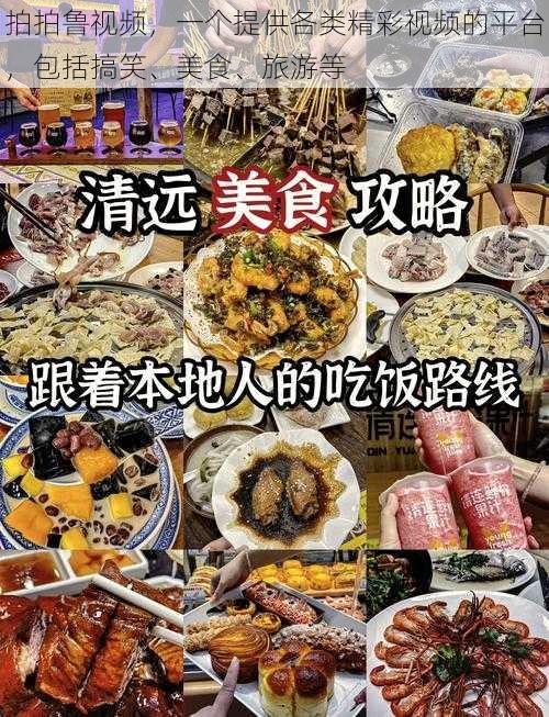 拍拍鲁视频，一个提供各类精彩视频的平台，包括搞笑、美食、旅游等