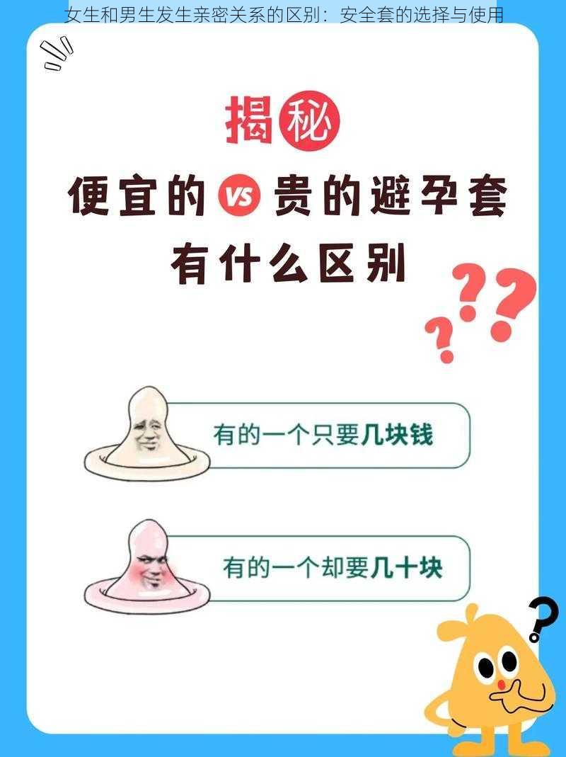 女生和男生发生亲密关系的区别：安全套的选择与使用