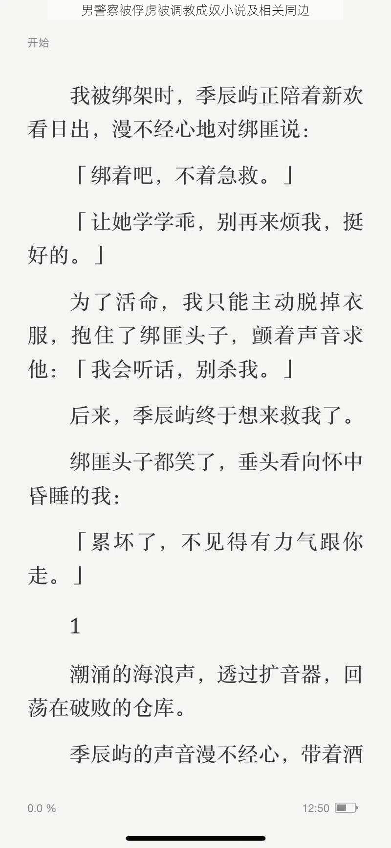 男警察被俘虏被调教成奴小说及相关周边