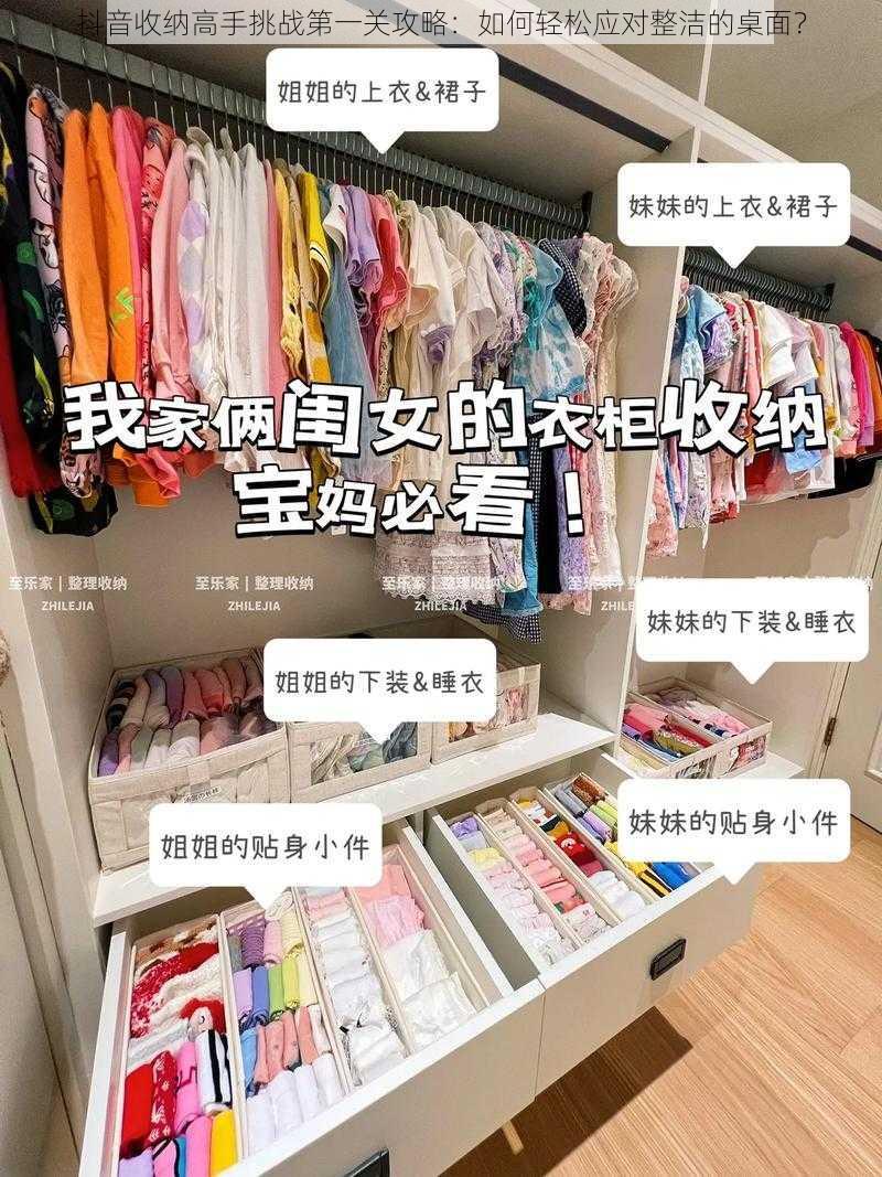 抖音收纳高手挑战第一关攻略：如何轻松应对整洁的桌面？