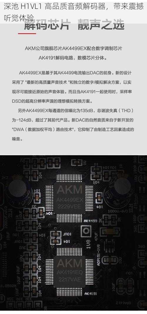 深池 H1VL1 高品质音频解码器，带来震撼听觉体验