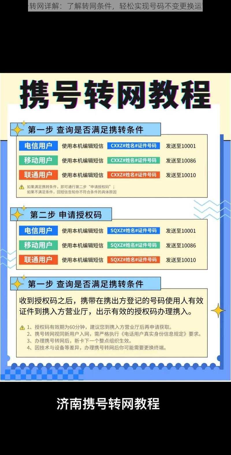 携号转网详解：了解转网条件，轻松实现号码不变更换运营商