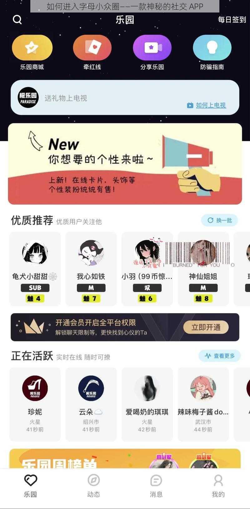 如何进入字母小众圈——一款神秘的社交 APP