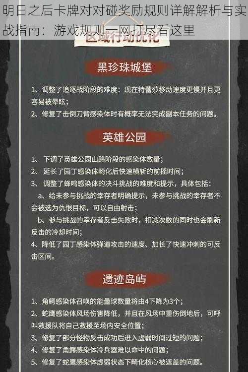 明日之后卡牌对对碰奖励规则详解解析与实战指南：游戏规则一网打尽看这里