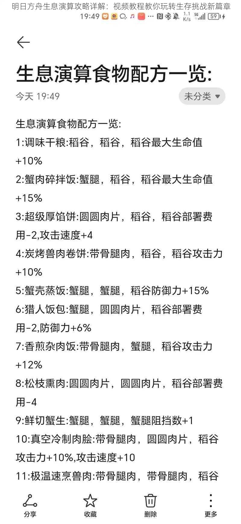 明日方舟生息演算攻略详解：视频教程教你玩转生存挑战新篇章