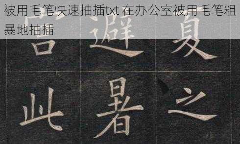 被用毛笔快速抽插txt 在办公室被用毛笔粗暴地抽插