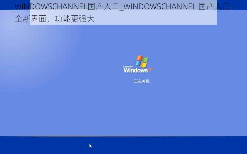 WINDOWSCHANNEL国产入口_WINDOWSCHANNEL 国产入口：全新界面，功能更强大