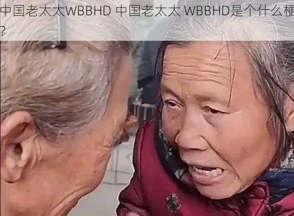 中国老太太WBBHD 中国老太太 WBBHD是个什么梗？