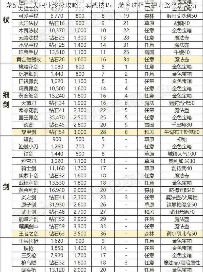 龙纪元三大职业终极攻略：实战技巧、装备选择与提升路径全解析