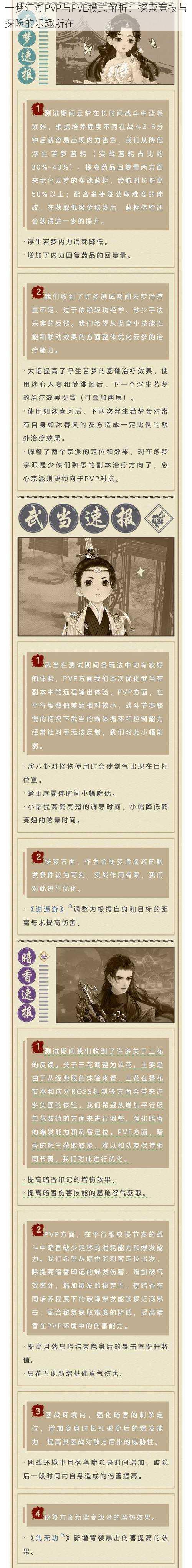 一梦江湖PVP与PVE模式解析：探索竞技与探险的乐趣所在