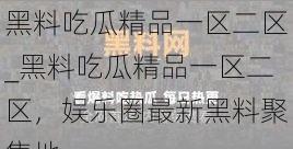 黑料吃瓜精品一区二区_黑料吃瓜精品一区二区，娱乐圈最新黑料聚集地