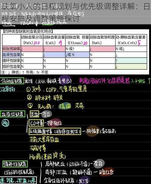 缺氧小人的日程规划与优先级调整详解：日程安排及调整策略探讨