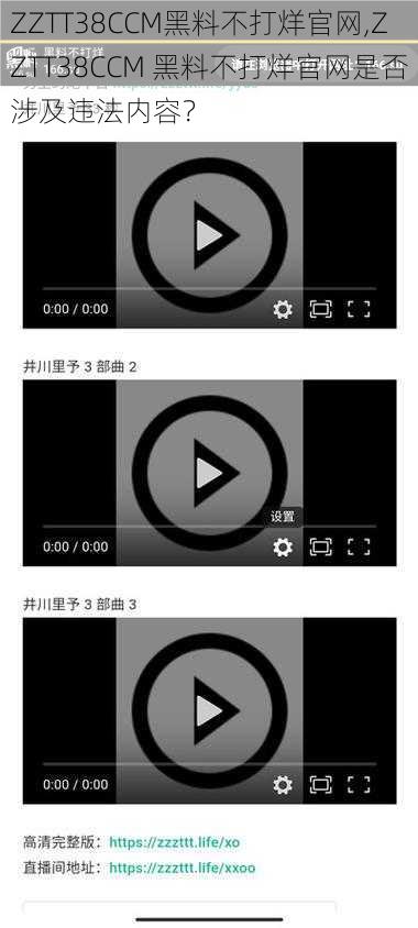 ZZTT38CCM黑料不打烊官网,ZZTT38CCM 黑料不打烊官网是否涉及违法内容？
