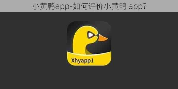 小黄鸭app-如何评价小黄鸭 app？