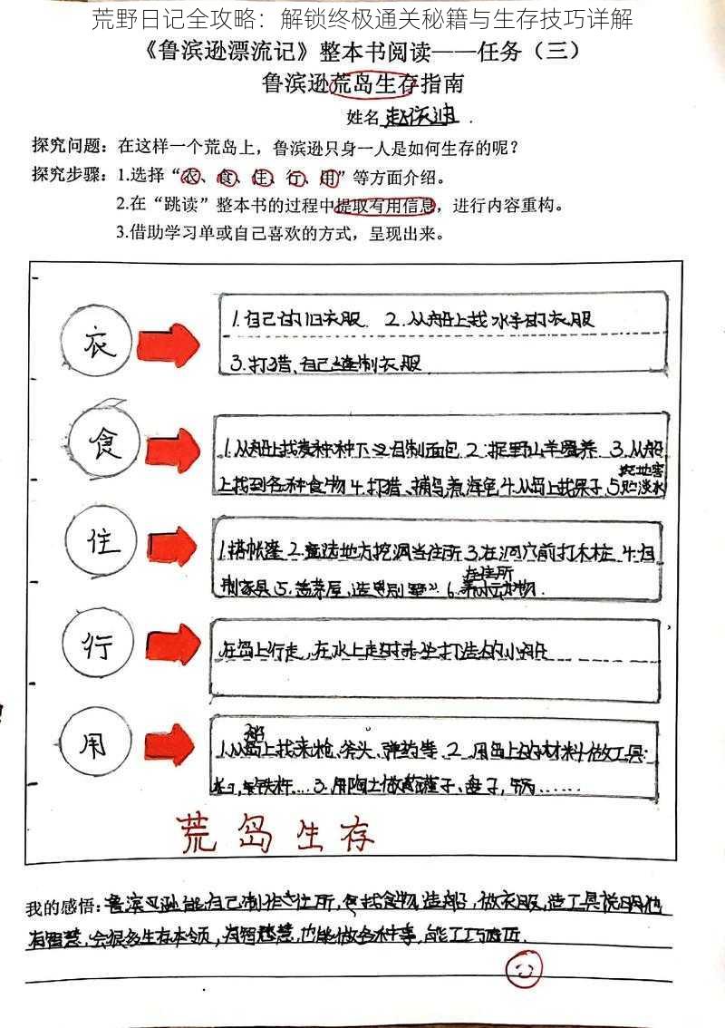 荒野日记全攻略：解锁终极通关秘籍与生存技巧详解